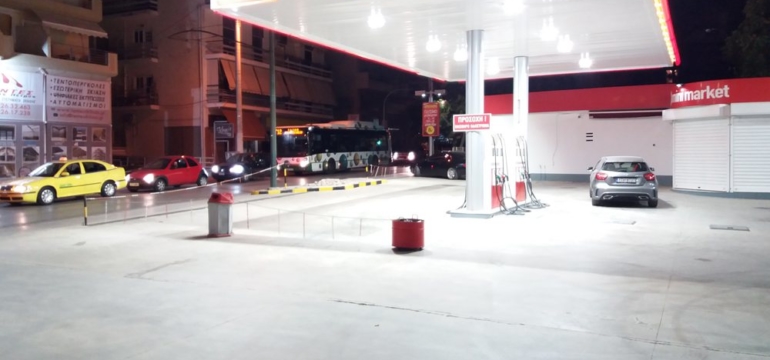 SHELL ALEXANDROPOULOS PETROL STATION ILION Canopy Lighting